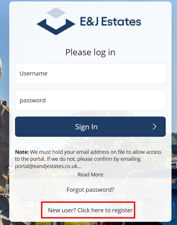 Portal Registration